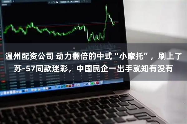 温州配资公司 动力翻倍的中式“小摩托”，刷上了苏-57同款迷彩，中国民企一出手就知有没有